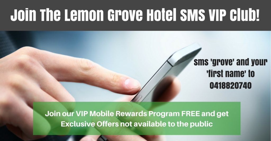 join the lemon grove hotel sms vip club